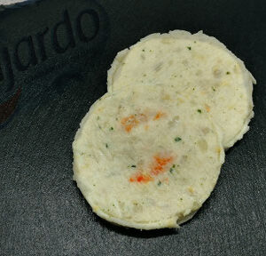 Hamburguesa de merluza y gambas