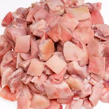 Morro de cerdo cocido troceado