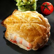 Hojaldre langostino y vieira