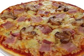 Pizza bacon y champiñon hornetto