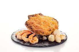 Vieira SUPREMA con langostinos (marisco)